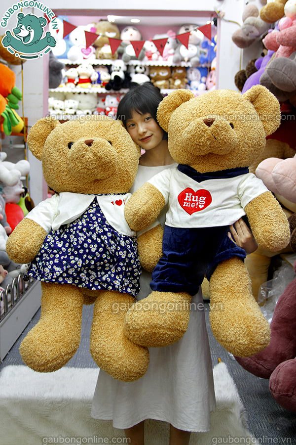 Gấu Bông Teddy Hug Đôi