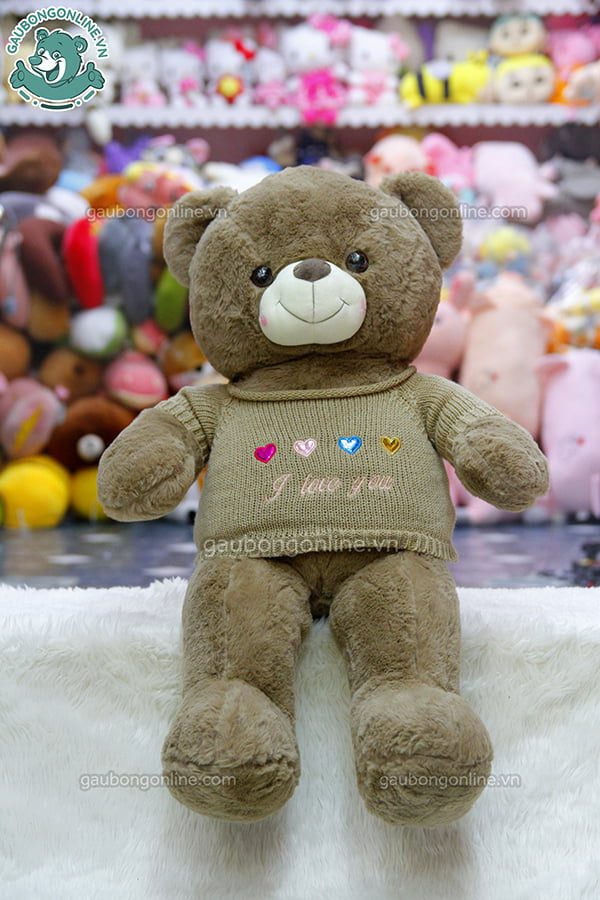 Gấu Bông Teddy Áo Len Love U