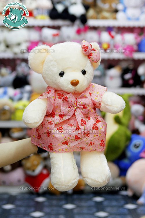 Gấu Bông Teddy Váy Hoa Nhỏ