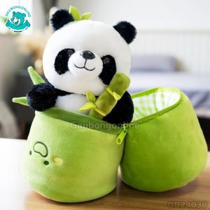 Gấu Trúc Bông Ống Tre