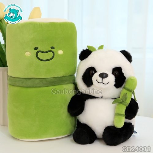 Gấu Trúc Bông Ống Tre