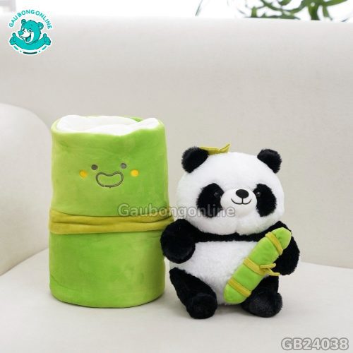 Gấu Trúc Bông Ống Tre