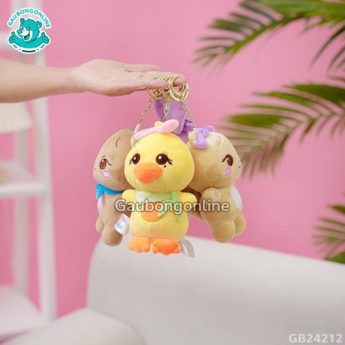 Móc Khóa Búp Bê Đen Hồng - Hình ảnh 2