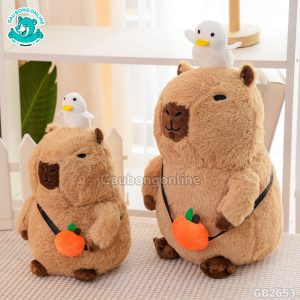 Chuột Capybara Đội Vịt Đeo Túi đã được bán tại Gấu Bông Online