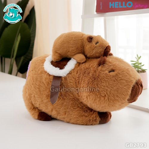 Chuột Capybara Cõng Con Rút Được