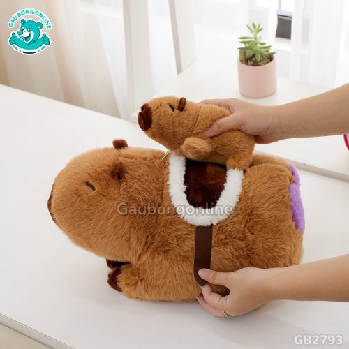 Chuột Capybara Cõng Con Rút Được