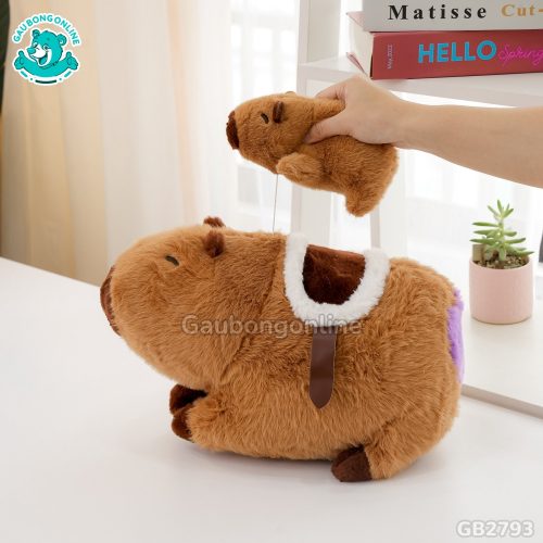 Chuột Capybara Cõng Con Rút Được