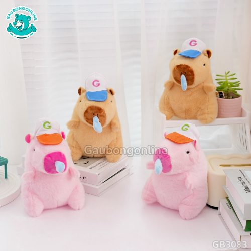 Gấu Bông Capybara Rút Nước Mũi Nhỏ