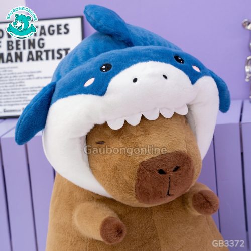 Gấu Bông Capybara Cosplay Cá Mập