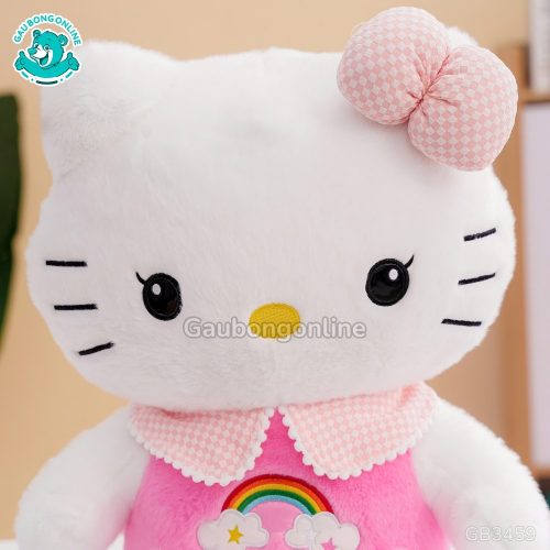 Gấu Bông Kitty Thêu Cầu Vồng