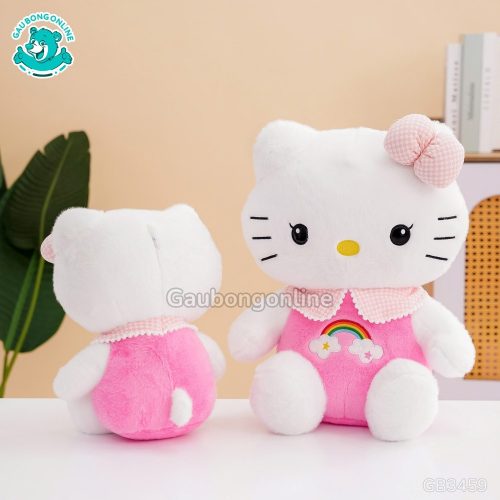 Gấu Bông Kitty Thêu Cầu Vồng