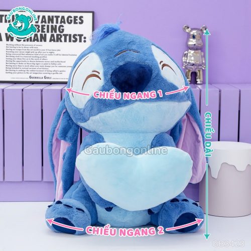 Gấu Bông Stitch Ôm Tim