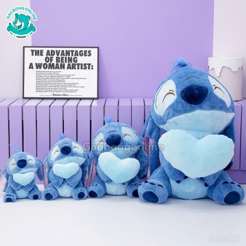 Gấu Bông Stitch Ôm Tim