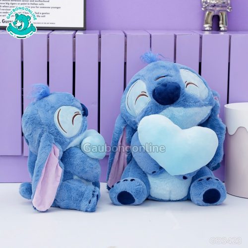 Gấu Bông Stitch Ôm Tim