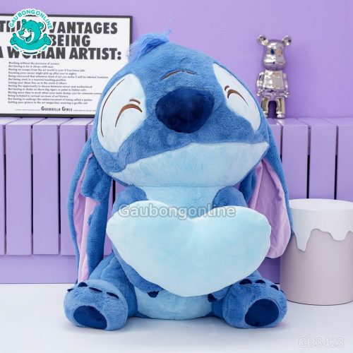 Gấu Bông Stitch Ôm Tim