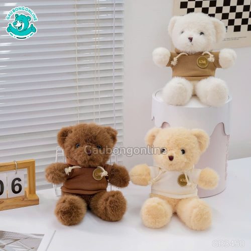 Gấu Bông Teddy Áo Nỉ Tag Love