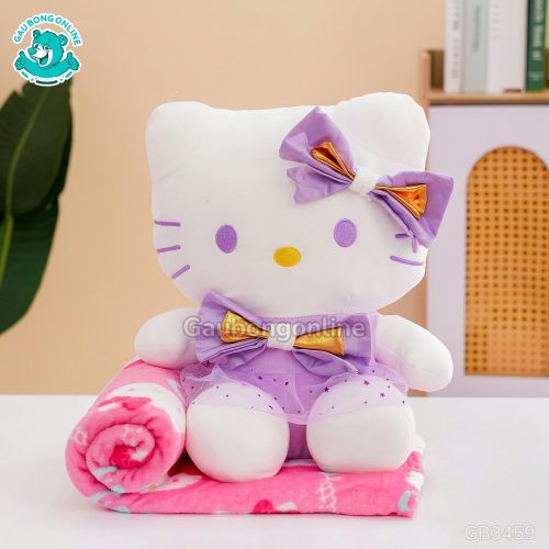 Gối Chăn Mền Kitty Váy Sao