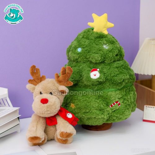 Gấu Bông Noel Cây Thông 2in1 Tuần Lộc