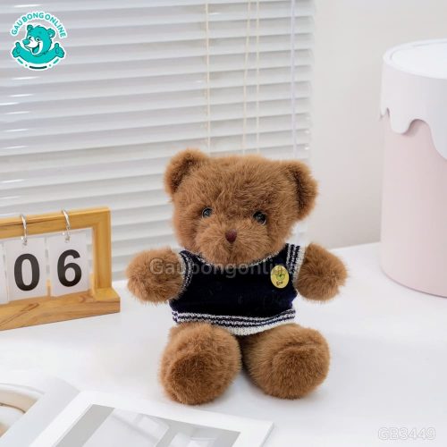 Gấu Bông Teddy Áo Len Tag Tròn