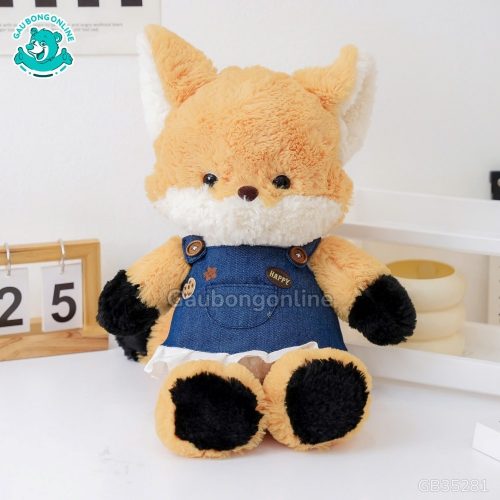 Bộ Thú Bông Yếm Váy – Cáo Cam