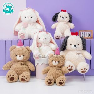 Bộ 3 Gấu Bông Happy