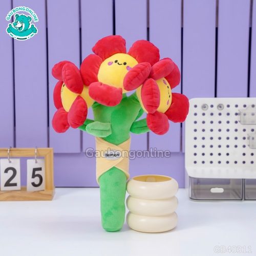 Bó Hoa Bông Mặt Cười đỏ