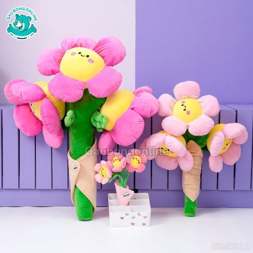 Bó Hoa Bông Mặt Cười với nhiều phiên bản từ mini đến big size