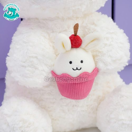 Cừu Bông Trắng Ôm Bánh