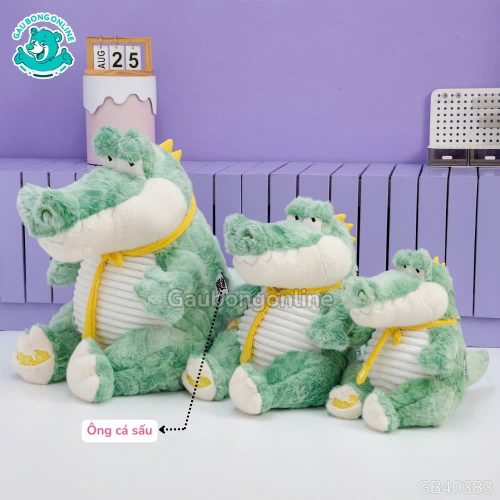 Gấu Bông Cá Sấu Đeo Cà Vạt