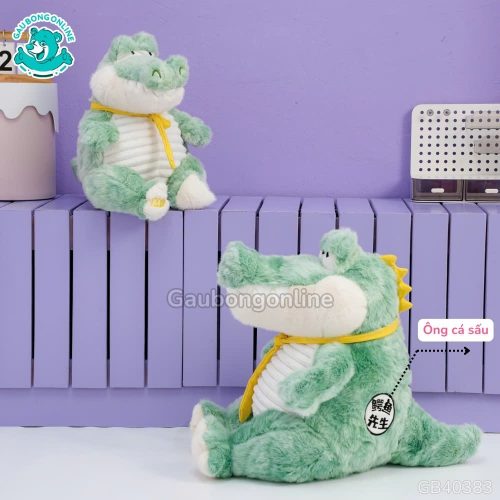 Gấu Bông Cá Sấu Đeo Cà Vạt êm ái