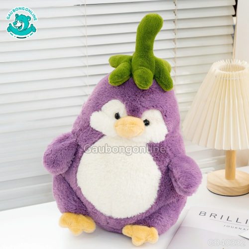 Gấu Bông Cánh Cụt Cà Tím bạn đồng hành dễ thương