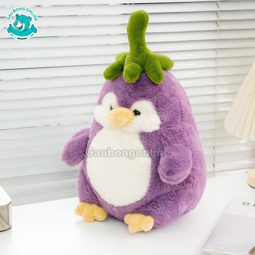 Gấu Bông Cánh Cụt Cà Tím làm quà tặng độc đáo