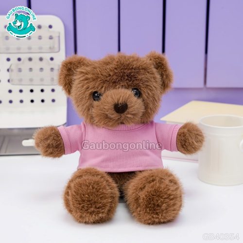 Gấu Bông Lông Thỏ Áo Cotton đáng iu