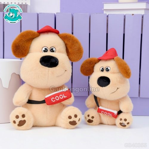 Gấu Bông Puppy Đeo Túi Cool