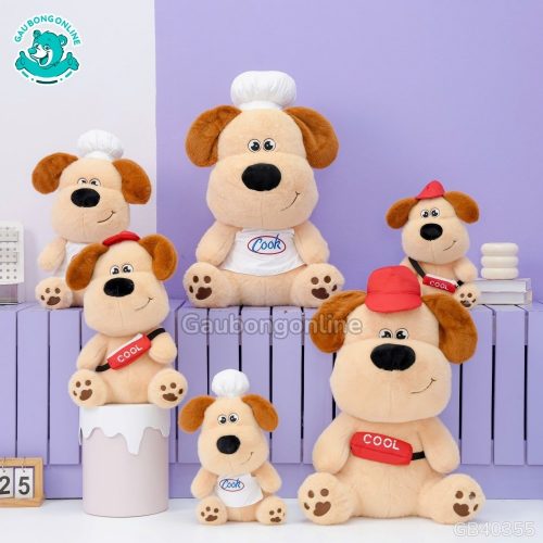 Gấu Bông Puppy Đeo Túi Cool