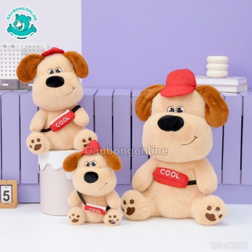 Gấu Bông Puppy Đeo Túi Cool
