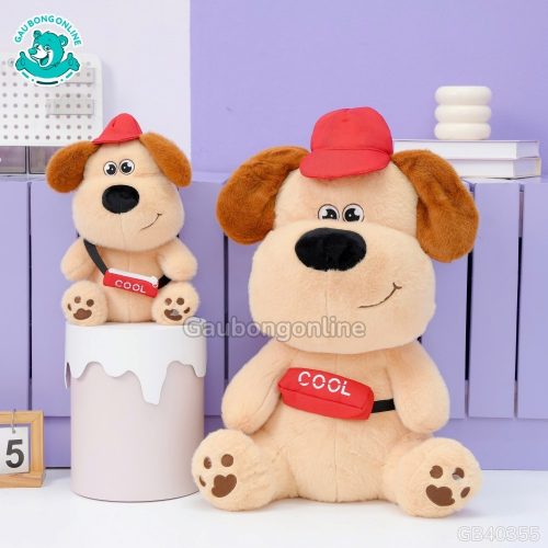 Gấu Bông Puppy Đeo Túi Cool