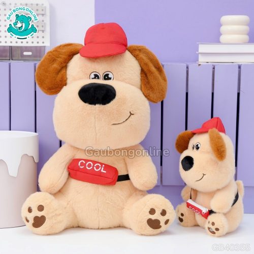 Gấu Bông Puppy Đeo Túi Cool