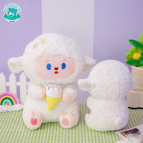 Cừu Xù Ôm Kem lông mềm mại