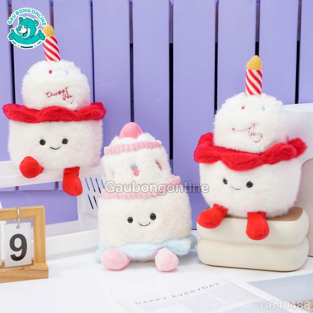 Gấu Bông Bánh Sinh Nhật thiết kế dễ thương, ngộ nghĩnh