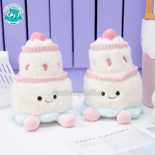 Gấu Bông Bánh Sinh Nhật – Hồng