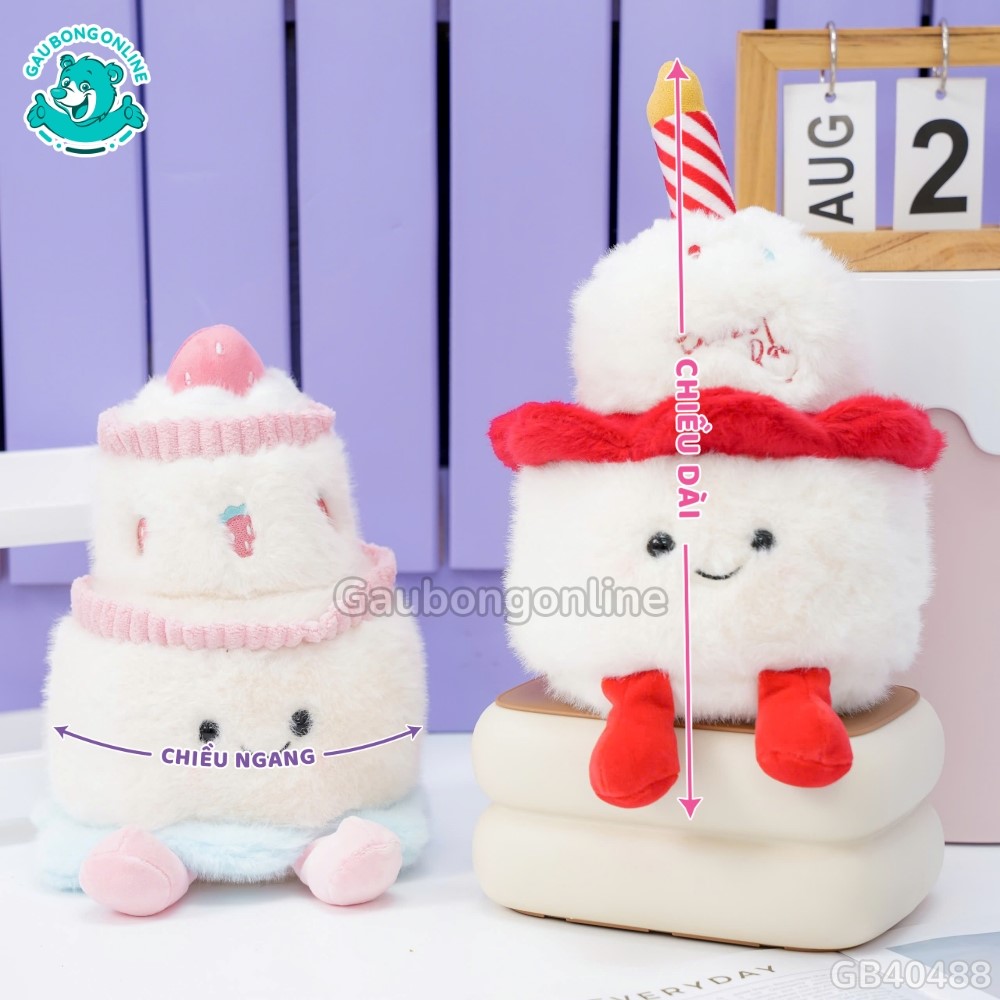 Cách đo kích thước của Gấu Bông Bánh Sinh Nhật