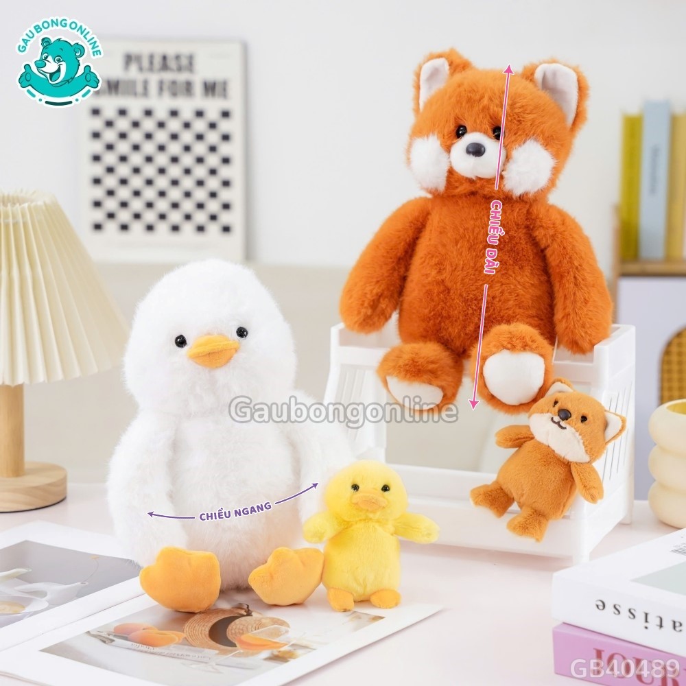 Cách đo kích thước của Bộ Thú Bông Mẹ Con