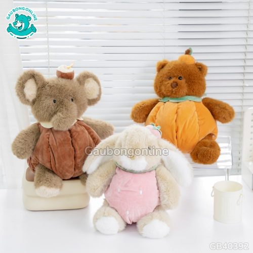 Bộ Thú Bông Trái Cây có 3 mẫu xinh xắn