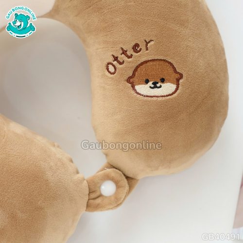 Gối Cổ Cao Su Hải Cẩu – Nâu
