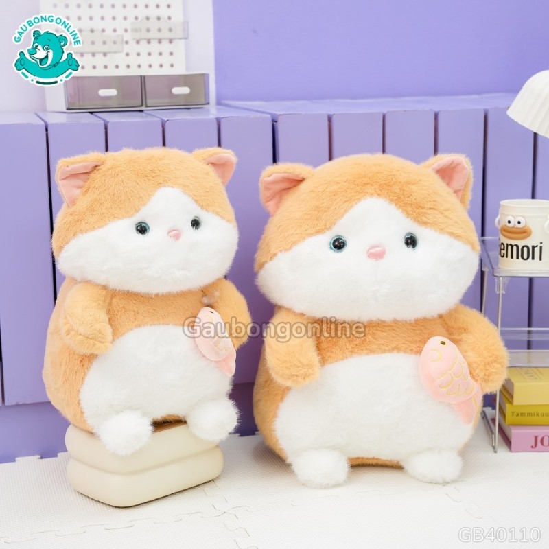 Mèo Bông Cầm Cá