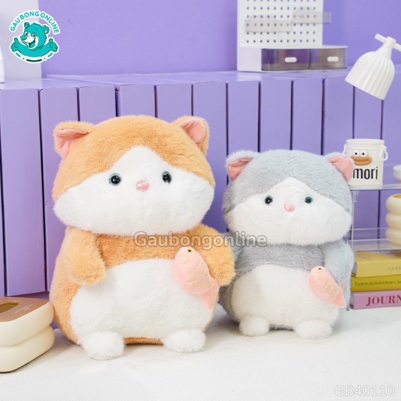 Mèo Bông Cầm Cá