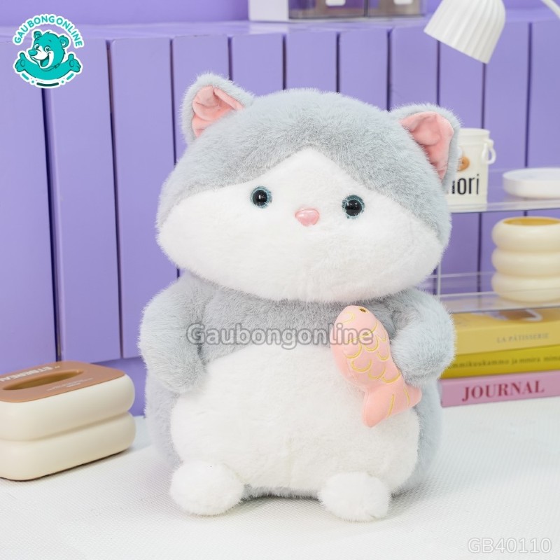 Mèo Bông Cầm Cá
