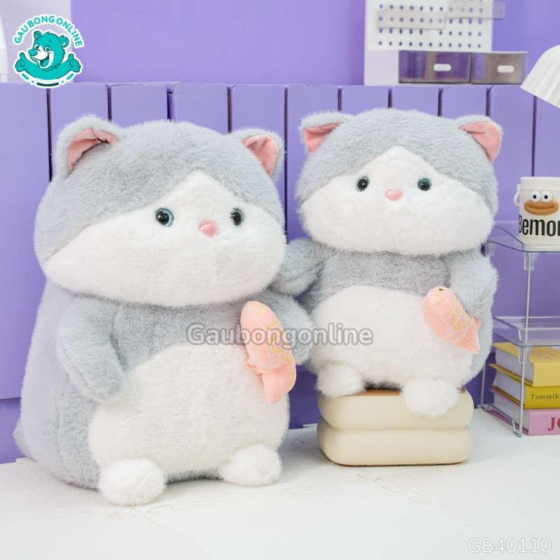 Mèo Bông Cầm Cá