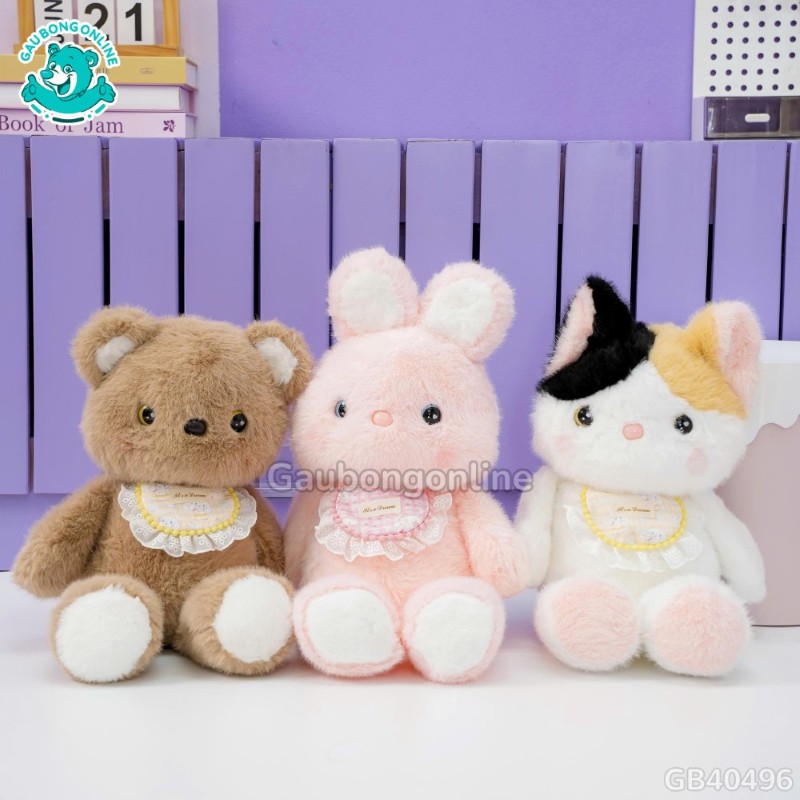 Thú Bông Đeo Yếm Bèo